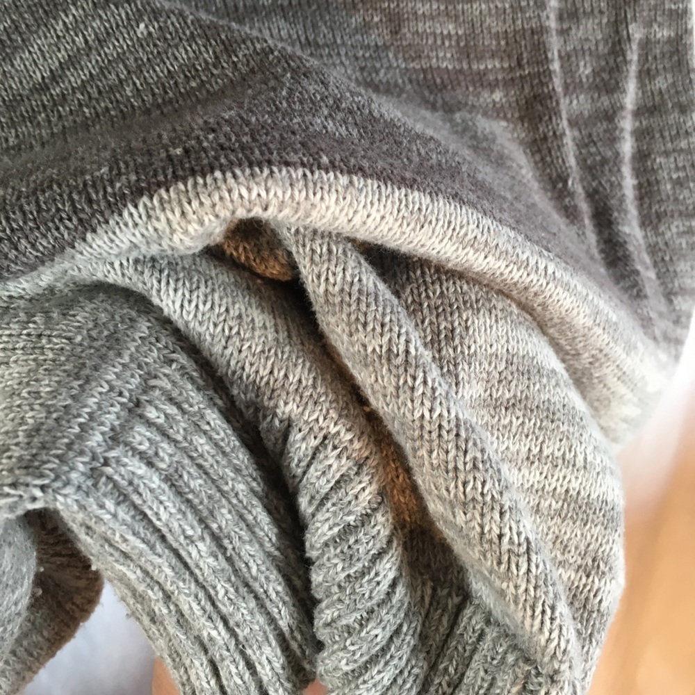 Quarter Zip Boyfriend Color Block‎ Sweater - Picture 5 of 6